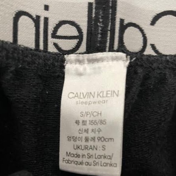 Calvin Klein Loungewear Crop Bra Top and Sweatpants Joggers S M Black - Picture 7 of 8